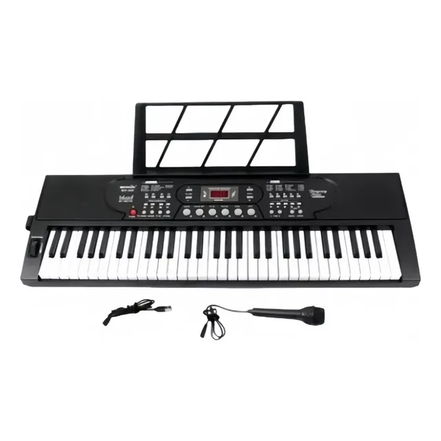 Teclado Órgano Musical 61 Teclas 16 Tonos Bd669 10 Ritmos