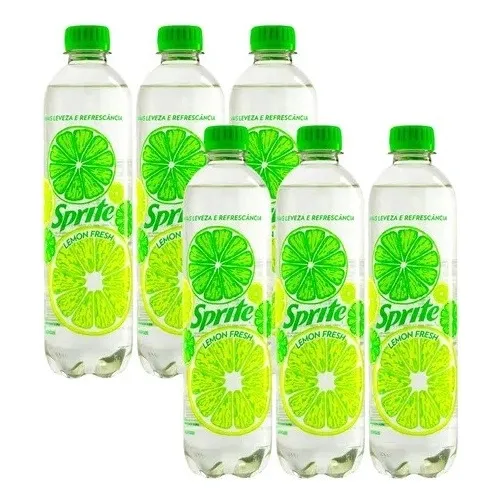Refrigerante Sprite Lemon Fresh lemon fresh em garrafa 510 ml pacote x 12