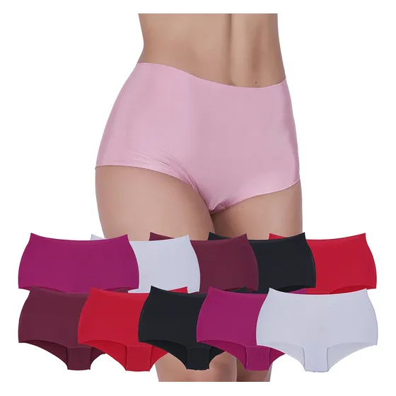 Kit 10 Calcinhas Magia Boxer Sem Costura Shortinho