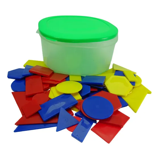 Bloques Lógicos Material Didáctico 60 Pz. Con Estuche