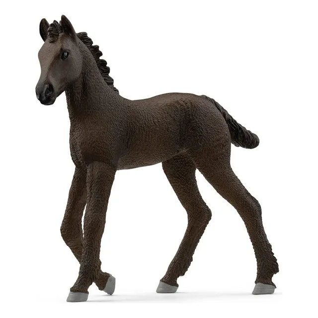 Figura Animales Potro Frisón Pintada A Mano Schleich
