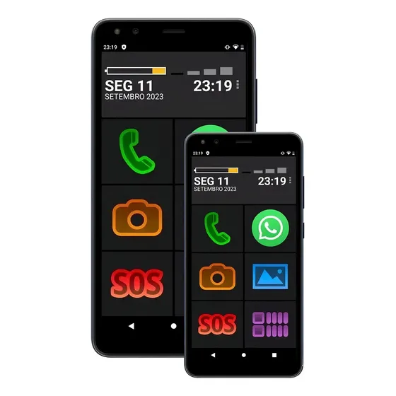 Smartphone para Idoso Vovofone 32gb 4g Icones Grandes Zap - Aceitável (Recondicionado)