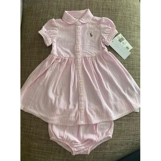 Vestido Para Niña Polo Ralph Lauren Talla 9 Meses