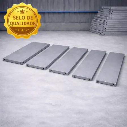 Kit 5 Bandejas De Aço 26 40x92 Resistente Prateleira Estante