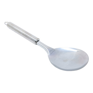 Colher De Aço Inox Grande Arroz Feijão Salada Comida Cozinha Colher De Aço Inox Grande Arroz Feijão Salada Comida Cozinha