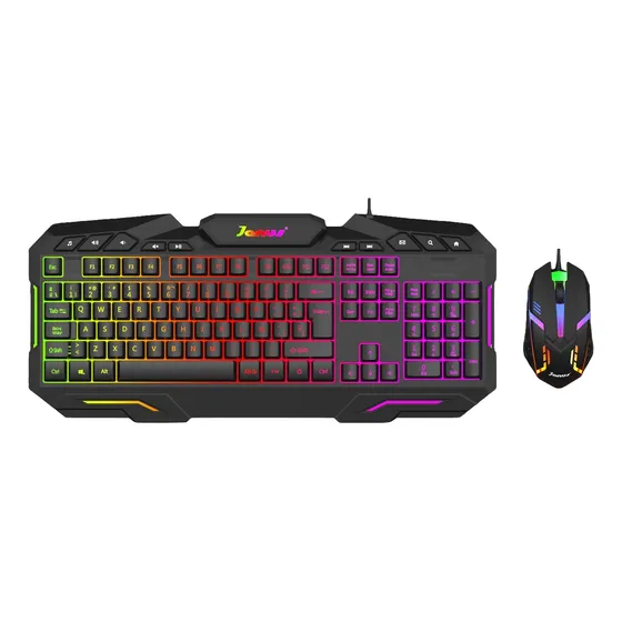 Combo Teclado+mouse Janus Xtreme Prime Iluminado En Colores