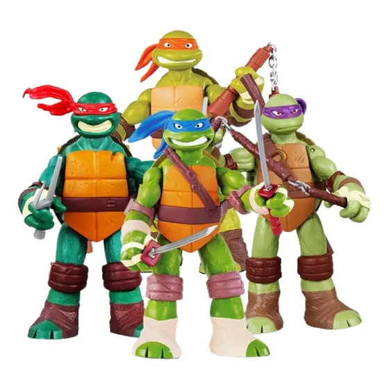  Figuras Tortugas Ninja Set 4 Unidades Articuladas Calidad
