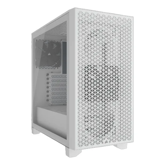 GABINETE GAMER CORSAIR 3000D AIRFLOW 2 VENTILADORES BLANCO