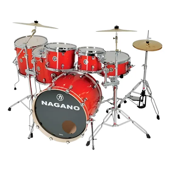 Bateria Nagano Concert Full Lacquer Er Smoke Red 3 Tons