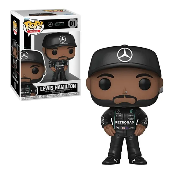¡Funko Pop! Fórmula 1 Lewis Hamilton AMG Petronas Mercedes #01
