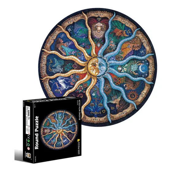 Rompecabezas De 12 Constelaciones De Astrología Puzzle De Zodiaco Juegos 1000 Piezas Todosdm