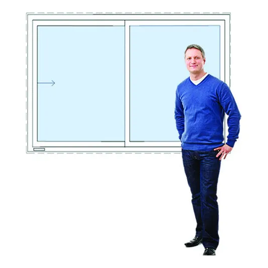 Ventana Corrediza Pvc Dvh 180 X 120 Doble Vidrio