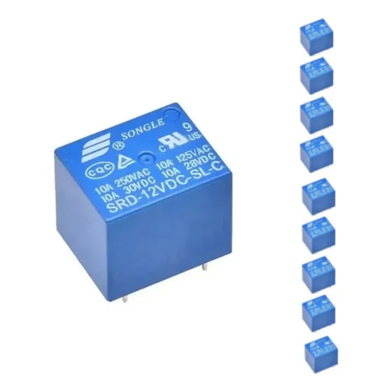 Modulo Rele Relay 12v Simple Invers. De 10a 220v (pack X 10)