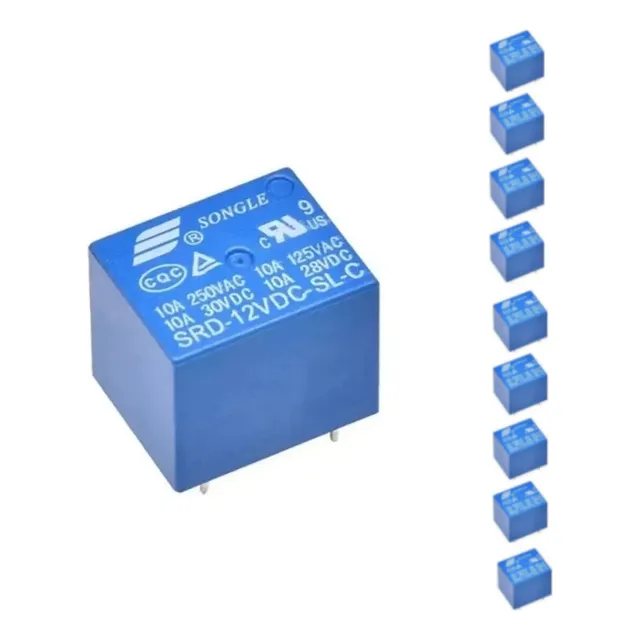 Modulo Rele Relay 12v Simple Invers. De 10a 220v (pack X 10)