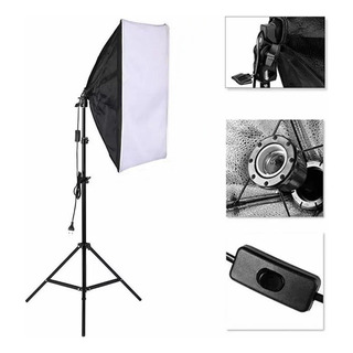 Kit Softbox Iluminacion Fotografico 50x70cm Con Trípode 2m Kit Softbox Iluminacion Fotografico 50x70cm Con Trípode 2m