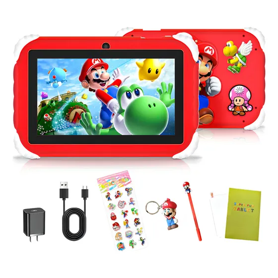 Kids One E17 Tablet Niños 64gb Y 4gb Ram Tableta Economica Color Rojo