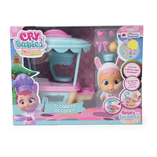 Bebes Llorones El Carrito De Coney Con Luces Y Vapor 19pzs