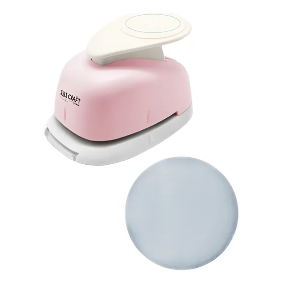 Perforadora Artística Sacabocado Papel Corte 5cm Formas Prm Color Rosa Claro Forma De La Perforación Círculo