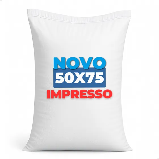 50 Sacos De Ráfia 50x75 Entulho Construção Ração Areia Cor Branco
