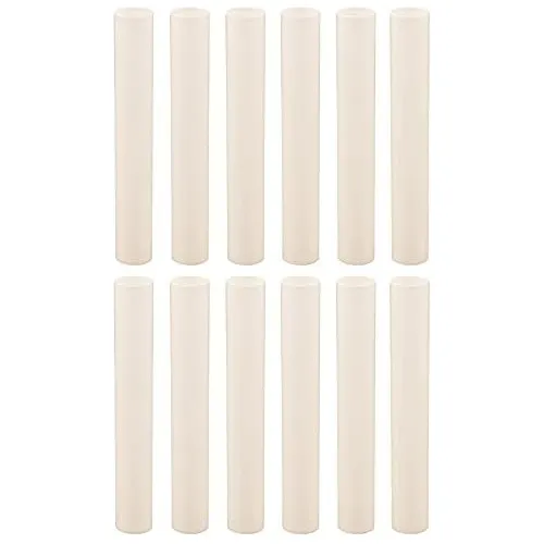 Fundas De Plástico Crema Velas De 6 Pulgadas De Altura...