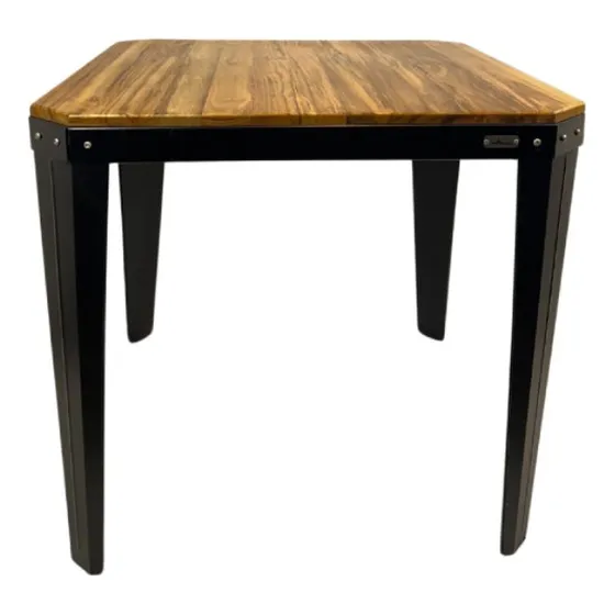 Mesa Runko Tromen Chapa Negro Con Madera 83