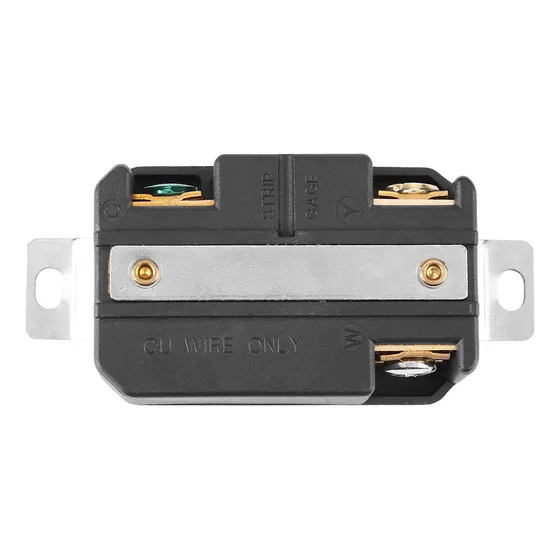 . Plugue Fêmea Nema L5-30r 30a 125v Twist Lock Elétrico