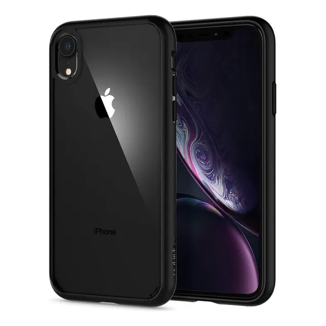 New Capa Spigen Para iPhone XR Ultra Híbrida Preta