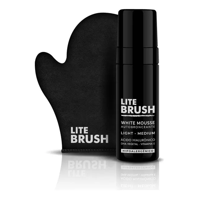 Mousse White Autobronceante Con Guante Aplicador Litebrush