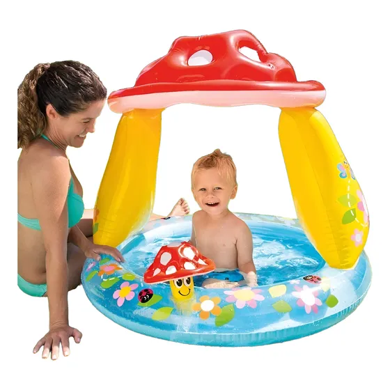 Piscina Inflable Intex Hongo Techo 102x89cm 45lts Bebe
