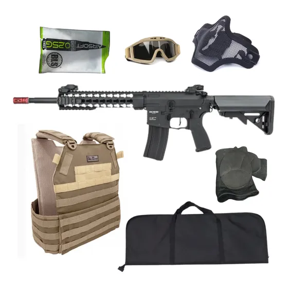 Airsoft Rifle M4 Rossi Neptune10 Keymod10 Automática 6mm