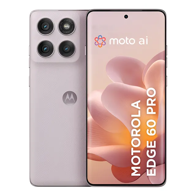 Smartphone Motorola Edge 60 Pro 5g - 512gb 24gb (12gb Ram+12gb Ram Boost) Tela Quad-curve Moto Ai 50mp Sony Camera Ultrarresistencia Militar Ip68 + Ip69 - Rosa