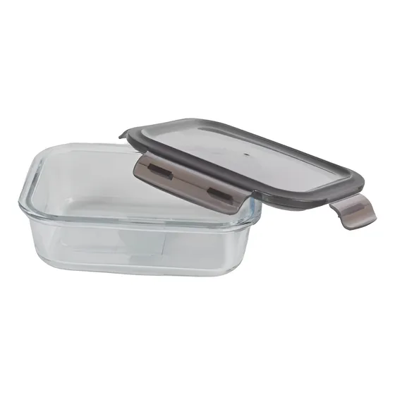 Contenedor De Vidrio Con Tapa Chico. Trendy Corner Transparente