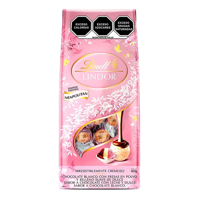 Lindor Napolitano Chocolates Rellenos Lindt 600 Grs