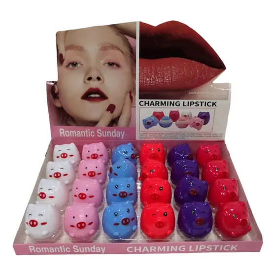 Brillo De Labios Cochinito (24 Uni) Mayor Combo Emprendedor