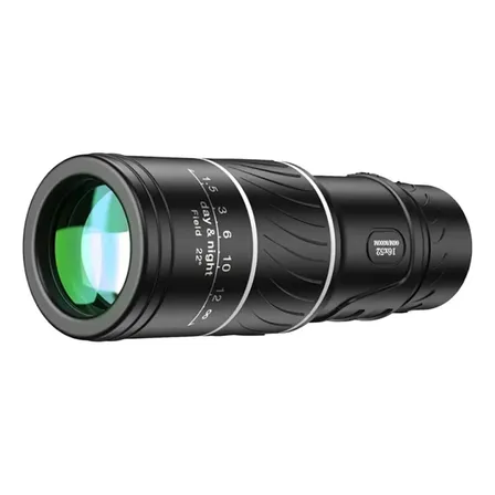 Telescopio Monocular De Visión Óptica Hd 16x52 Para Zoológic Negro