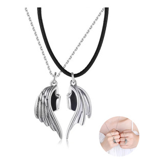 Collar 2 En 1 Angel Y Demonio Alas De Dualidad Parejas Novio Collar 2 En 1 Angel Y Demonio Alas De Dualidad Parejas Novio