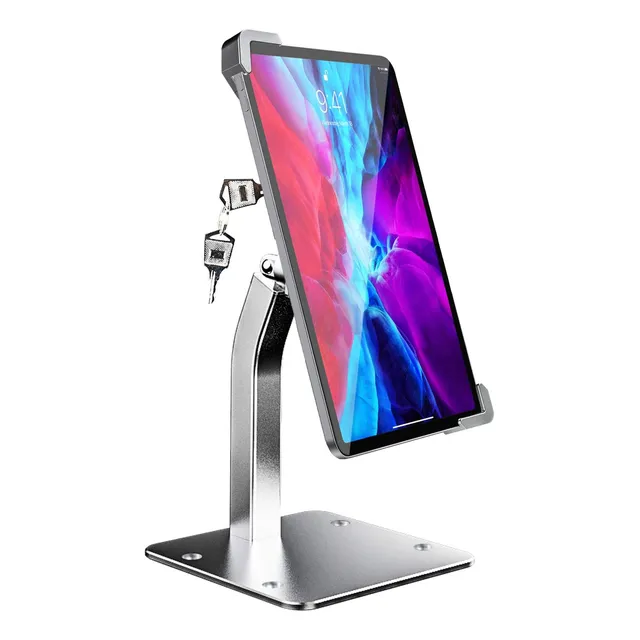 Base Soporte De Seguridad Tablet Antirrobo De Llave Uso Rudo