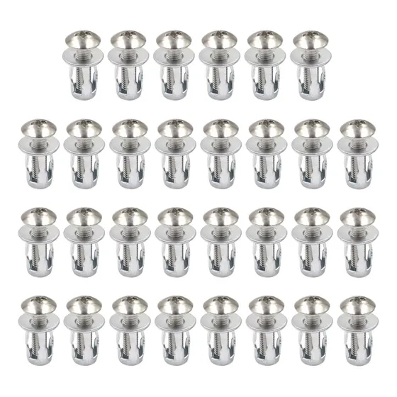 30 Tornillos Con Forma De Pétalo For Fijar Metal A