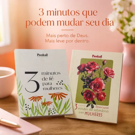Kit Devocional Diário Feminino 3 Minutos Fé E Sabedoria