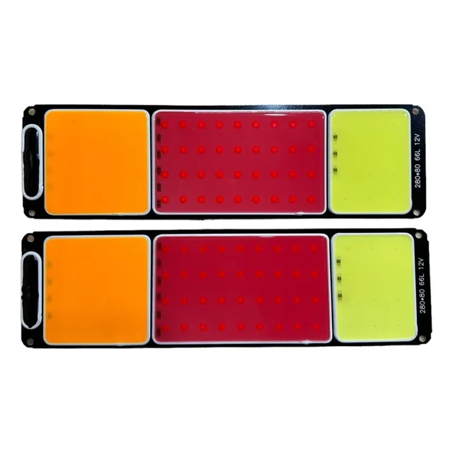 Faro Trasero Led Trailer Camion Acoplado Casilla 12v 28x8cm