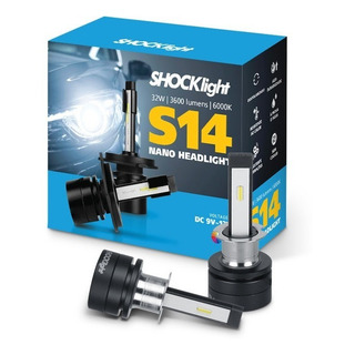 Lâmpada Led Nano Shocklight S14 H1 H3 H7 H11 H16 H27 Hb3 Hb4 Lâmpada Led Nano Shocklight S14 H1 H3 H7 H11 H16 H27 Hb3 Hb4
