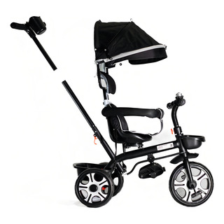 Triciclo Infantil De Empurrar Zupa Passeio Multifuncional Cor Preto Triciclo Infantil De Empurrar Zupa Passeio Multifuncional Cor Preto