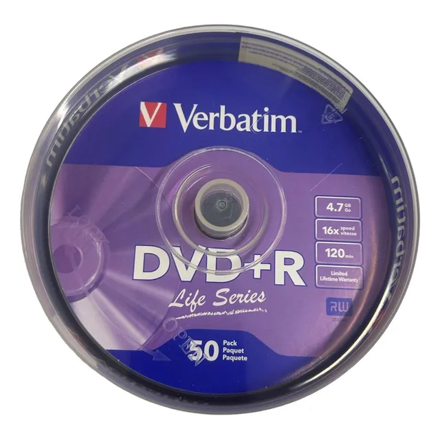 Dvd+r Verbatim Campana Con 100 Piezas