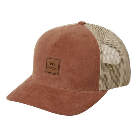 Gorra Rvca Modelo Va Atw Trucker Corderoy Marron Importada