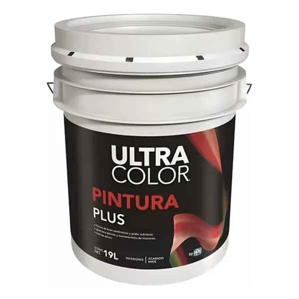Cubeta De Pintura Vinilica Acrilica Plus 3 Años 19 Litros