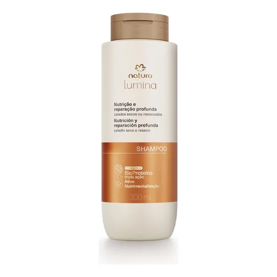 Lumina Natura Shampoo Nutrição e Reparação Profunda Cabelos Secos 300ml