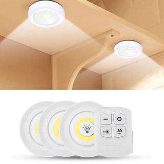 Juego De 3 Luces Led Con Control Remoto Closet Cocina Juego De 3 Luces Led Con Control Remoto Closet Cocina