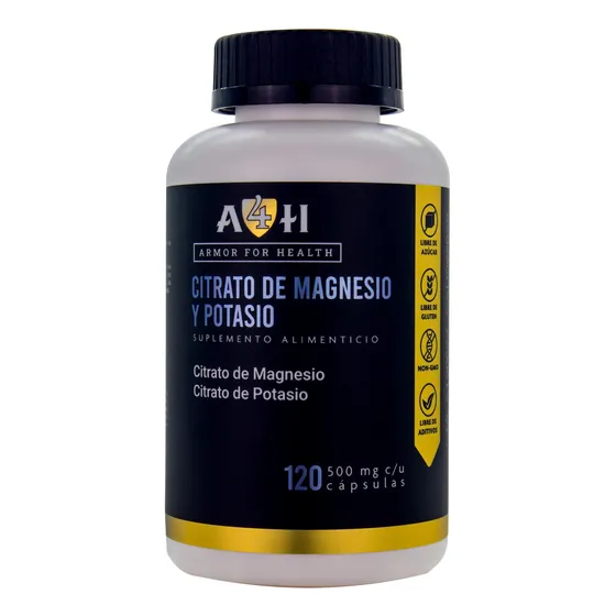 Suplemento A4h Citrato Magnesio Y Citrato Potasio 120 Caps