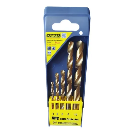 Juego / Set De 5 Brocas Para Metal, Hierro