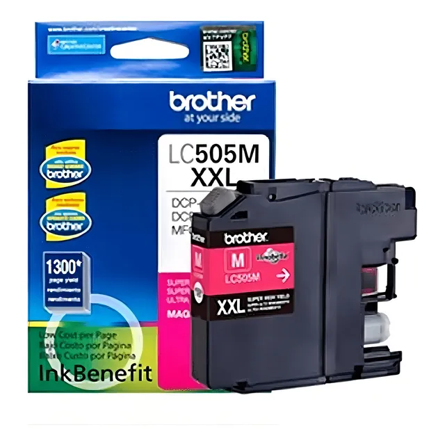 Tinta Brother Lc-505m Para 1300 Xxl Paginas Magenta